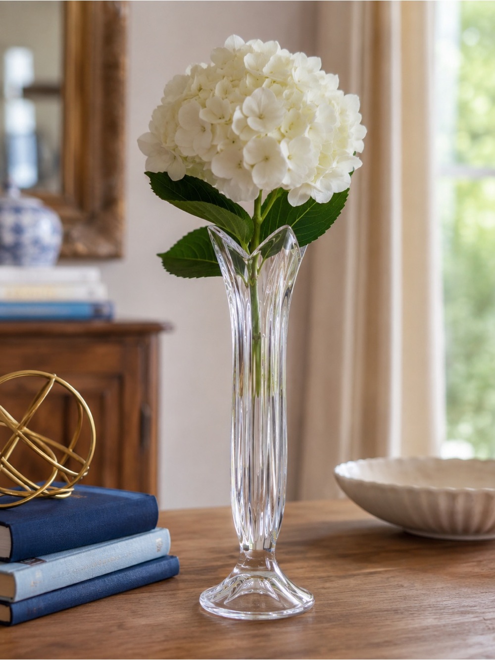 Marquis by Waterford 10” Crystal Bud Vase Flared Petal Rim elegant decor